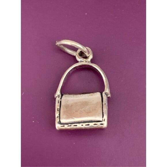 .925 Purse Handbag Sterling Silver Jewelry Charm #purse collector - Picture 2 of 4